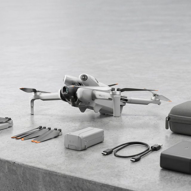 Mini 4 Pro Advanced Camera Drone with RC 2 Fly More Combo Plus Obstacle Sensing Vertical Video Long Flight