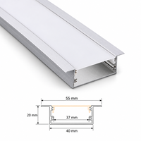 Profilé en aluminium LED sur mesure avec diffuseur pour projets d'éclairage - Vente en gros