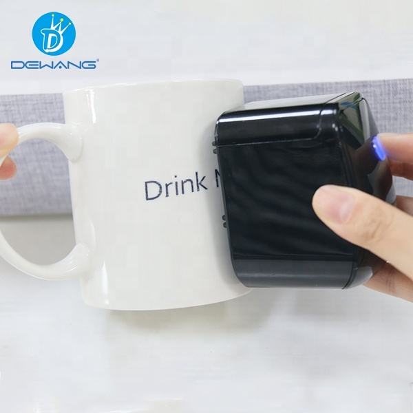 Portable Waterproof Mini Handheld Inkjet Printer with App Control 300ppi Edible/Indelible Ink for Glass Ceramic Tattoo Printing