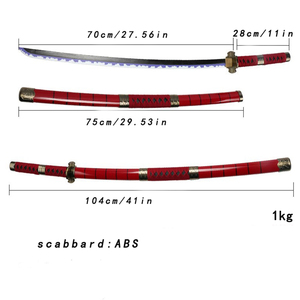 Réplicas de Armas de Juego de Rol de Anime <span class=keywords><strong>Zoro</strong></span>, Tres Piezas Sandai <span class=keywords><strong>Kitetsu</strong></span> Shusui, Seguras e Inofensivas - Product Image 5