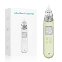 Aspirateur nasal électrique 60 kPa, 5 niveaux, lumière et musique pour le soin nasal des bébés, 700 mAh