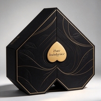 Boîte à bonbons en forme de polygone, boîte à biscuits créative en carton rigide, emballage cadeau personnalisé, design multi-faces