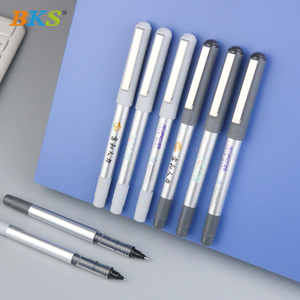 <span class=keywords><strong>Stylo</strong></span> gel léger en plastique avec logo personnalisé, encre noire 0,5 mm, impression sérigraphique, marque BKS, pour le bureau, les affaires, l'école, promotionnel - Product Image 1