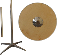 Muebles de Comedor de Diseño Moderno, Mesa de Cóctel para Eventos al Aire Libre con Tablero de Madera Contrachapada y Estructura Metálica, Duradera y Fácil de Limpiar