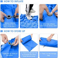 Matelas gonflable pliant à coussin d'air pour l'extérieur, tapis de couchage de Camping avec Kit de réparation