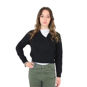 Nero DTA7935 Cardigan Streetwear lungo lunghezza Jacquard ricamato stampa autunno/inverno bottoni decorazione - Product Image 1