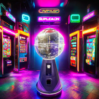 Distributeur automatique de capsules et de bonbons à monnayeur pour centre de jeux, avec éclairage LED et support en anglais, pour enfants