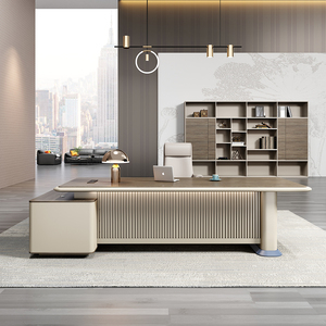 Boss <b>Desk</b> Modern Luxury Executive Office <b>Desk</b> for CEO and President Custom Wood Computer <b>Desk</b> - Product Image 4