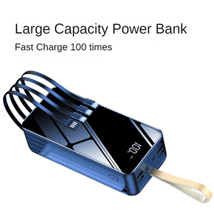 2025 Ali Baba Trending Products Logo personnalisé en gros 100000mAh 80000mAh PowerBanks avec 4USB et lumière LED pour téléphone - Product Image 6