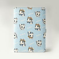 YALONG YLA5R017 A5 - Cuaderno de Tapa Dura de Cuero con Estampado de Caballo de Dibujos Animados, Cierre Elástico, Personalizable, Regalo al por Mayor
