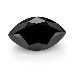 SICGEM черный Муассанит в форме маркиза, лабораторный Выращенный бриллиант, синтетический Муассанит