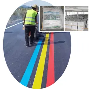 在黑暗中发光不同颜色的道路标记热塑性涂料价格为raodway安全