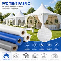Bâche en PVC enduit pour tentes d'événements extérieurs, toile de bâche en PVC, rouleaux de bâche en PVC, usines chinoises pour tentes et bâches en PVC