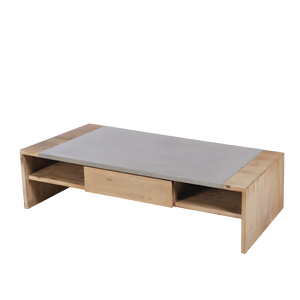 Mesa de Centro Cuadrada Geométrica de Cemento, Mesa de Café Ligera de Hormigón GFRC, Tamaño Personalizado, Muebles Minimalistas para Sala de Estar - Product Image 2