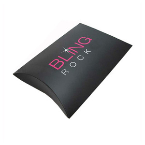 Boîte en papier minuscule avec logo personnalisé en gros boîte en forme d'oreiller de quantité minimale de commande bas boîte d'oreiller en papier artisanal - Product Image 2