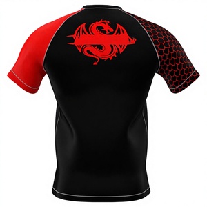 Rashguard de BJJ MMA Unisex Transpirable de Alta Calidad, Personalizado, de Poliéster y Spandex, Manga Larga/Corta, Sublimado, Sin Gi - Product Image 1