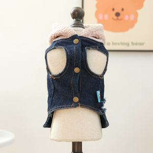 Ropa para perros, ropa para gatos, nuevos estilos de fábrica de ventas directas de invierno y otoño, sombreros cálidos de piel de oveja, ropa vaquera - Product Image 6