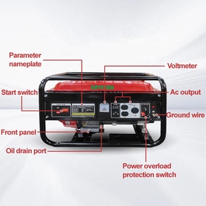 เครื่องกำเนิดไฟฟ้า SUYEEGO 3KW 5KW 8KW 10KW สำหรับใช้ในครัวเรือน ระบบแยกเฟส 110v 220v สตาร์ทด้วยมือ เครื่องกำเนิดไฟฟ้าเบนซิน 3000W 3 - Product Image 6