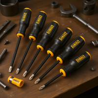 Jeu de tournevis DeWalt 6 pièces à fente et Phillips avec poignée FullFit
