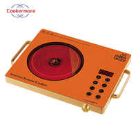 Cuisinière à induction portable à brûleur unique, plaque en cristal et commande tactile, facile à nettoyer