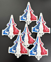 Insigne en caoutchouc PVC 3D pour avion Patch souple pour chapeaux Airsoft Sticks-Iron-on Hook Loop Soft PVC Patches en toile plastique