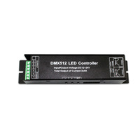 Contrôleur de décodeur LED DMX 512 DC12-24V 10A/3CH, variateur DMX RGB pour bande LED RGB