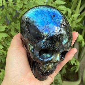 Teschi <span class=keywords><strong>di</strong></span> Labradorite Lucidati all'Ingrosso per Guarigione e Decorazione Casa, Regalo Unico per le Festività Feng Shui - Product Image 2