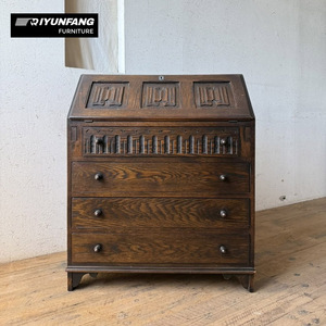 Table de toilette de luxe haut de gamme en <span class=keywords><strong>bois</strong></span> massif écologique, style antique, avec 4 tiroirs et 5+ armoires de rangement pour salon - Product Image 1
