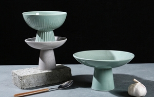 Elegant Pastel Ceramic <b>Dinnerware</b> Collection - Complete Table Set for Sophisticated Dining Upscale Restaurant - Product Image 4