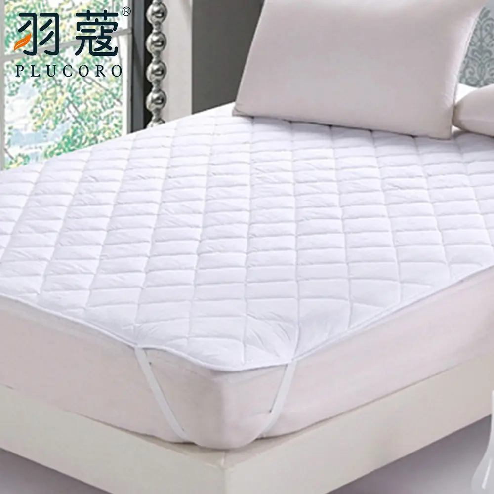 Factory Wholesale Star Hotel Queen Bed Waterproof White Quilted Mattress Protector For Hotel