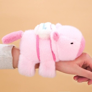 <b>Cartoon</b> Animal Black and White cat Slap Bracelet Plush Toy Doll Hand <b>Ring</b> Birthday Gift Holiday Gift - Product Image 2