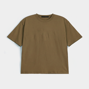 เสื้อยืดคอตตอน 100% แบบสั่งทำพิเศษ หนานุ่ม ทรงโอเวอร์ไซส์ ไหล่ตก ทรงบ็อกซี่ สำหรับผู้ชาย สไตล์สตรีทแวร์ ผู้ผลิตเสื้อยืด - Product Image 1