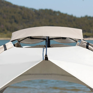 Tente de camping pliable quatre saisons en polyester Oxford couleur unie pour l'extérieur, avec structure en acier galvanisé, imperméable, à montage rapide WD-T01 - Product Image 2