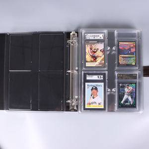 Leather 3 ring card binder with magnetic closure brown leather 3 ring acrylic binder