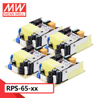 Alimentation à découpage Mean Well RPS-65/RPD-65/RPT-65 Série 65W, tensions de sortie 3.3V/5V/7.5V/12V/15V/24V/48V