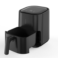 Nouvelle friteuse à air électrique numérique en plastique, modèle 4L, sans huile, écran LCD, multifonctionnelle, appareil électroménager professionnel