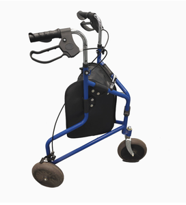 Déambulateur léger à 3 roues pour personnes âgées, aide à la mobilité <span class=keywords><strong>pliable</strong></span> avec sac de rangement, déambulateur médical à hauteur réglable - Product Image 2