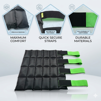 Bottes de glace pour chevaux, bandages de compression froide, compresses de gel réutilisables pour le gonflement et la récupération des blessures équines