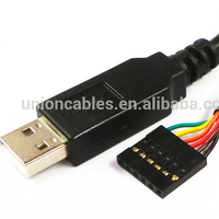 Cable Convertidor Serial USB a TTL UART de 3.3v con Chip FT232RL, Conector Desnudo en las Extremidades, Cable de Descarga de Programa Flash TTL-232R-3V3