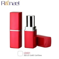 Conteneur vide pour rouge à lèvres et miroir, récipient de maquillage, forme carrée, 5-6g, 10 pièces
