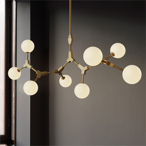 Simple branche chambre salon pendentif moléculaire lumière haricots magiques restaurant bar lampes suspendues e27 lustres - Product Image 2