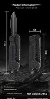 Couteau pliant multifonctionnel créatif en acier inoxydable, outil combiné EDC pour l'extérieur, camping, survie, multi-usage, portable