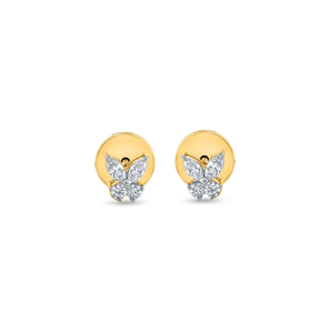 Boucles d'oreilles papillon exquises avec des accents de diamant bijoux brillants pour un usage quotidien et des fêtes d'Inde - Product Image 5