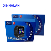 Reloj Deportivo D55 Ultra Max de Última Generación, Batería Externa, Auriculares Inalámbricos, Set de Regalo 7 en 1, Reloj Inteligente, Teléfono Celular