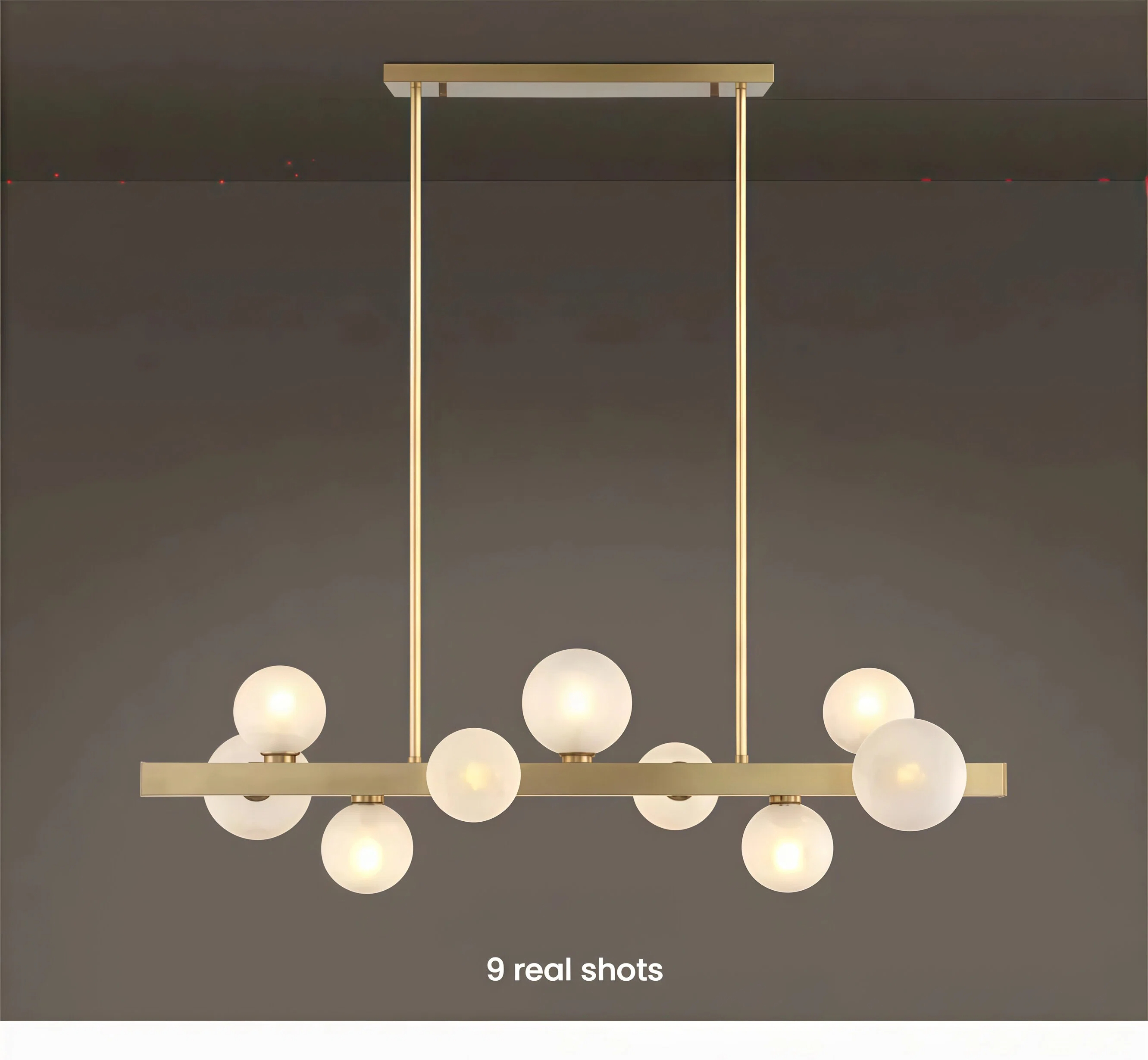 JYLIGHTING Modern Nordic Villa Hotel Living Room LED Restaurant Chandelier Copper Magic Bean Ball Glass Chandelier Lamp