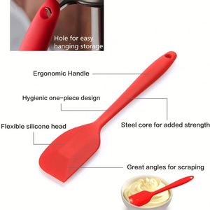 Juego de utensilios de cocina de 3 uds, pinzas de silicona para uso doméstico, cepillo y espátula, herramientas para asar barbacoa resistentes al calor - Product Image 3