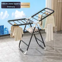 Séchoir à vêtements sur pied pliable renforcé épaissi Aucune installation requise pour l'intérieur et l'extérieur pour la cage de stockage