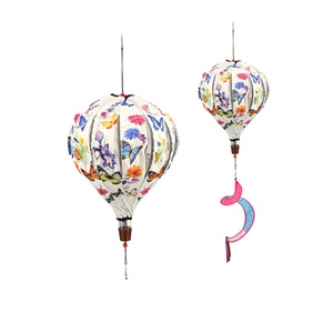 Grande dôme tournante en tissu de 59 pouces en forme de montgolfière |   Décoration de jardin suspendue imprimée en une seule pièce |   Ornement de jardin cinétique imperméable pour l'extérieur - Product Image 4
