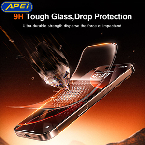 Protector de Pantalla de Vidrio Templado 2026, Borde Curvo 300C, Súper Antiexplosión, para <span class=keywords><strong>iPhone</strong></span> 17, 16, 15, <span class=keywords><strong>14</strong></span>, 13 Pro - Product Image 5