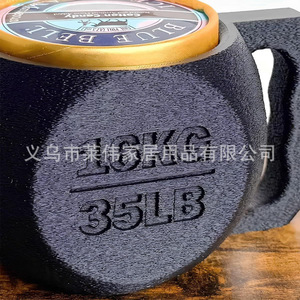 Support à glace en forme de kettlebell 1,6 kg 35 lb en silicone gravé pour servir les desserts - Product Image 4